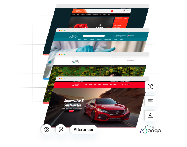 Telefone iPhone com a página inicial do internet banking da AqBank mostrando o saldo disponível, o valor investido, opções e dois balões, um com o exemplo de um lançamento aprovado e outro com a forma de pagamento.